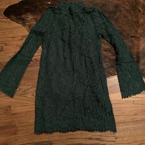 Boutique Lace high neck mini dress